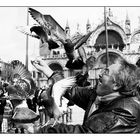 Der Taubenjongleur (Venedig, Markusplatz)