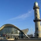 Der Teepott und der alte Leuchtturm in Wranemünde