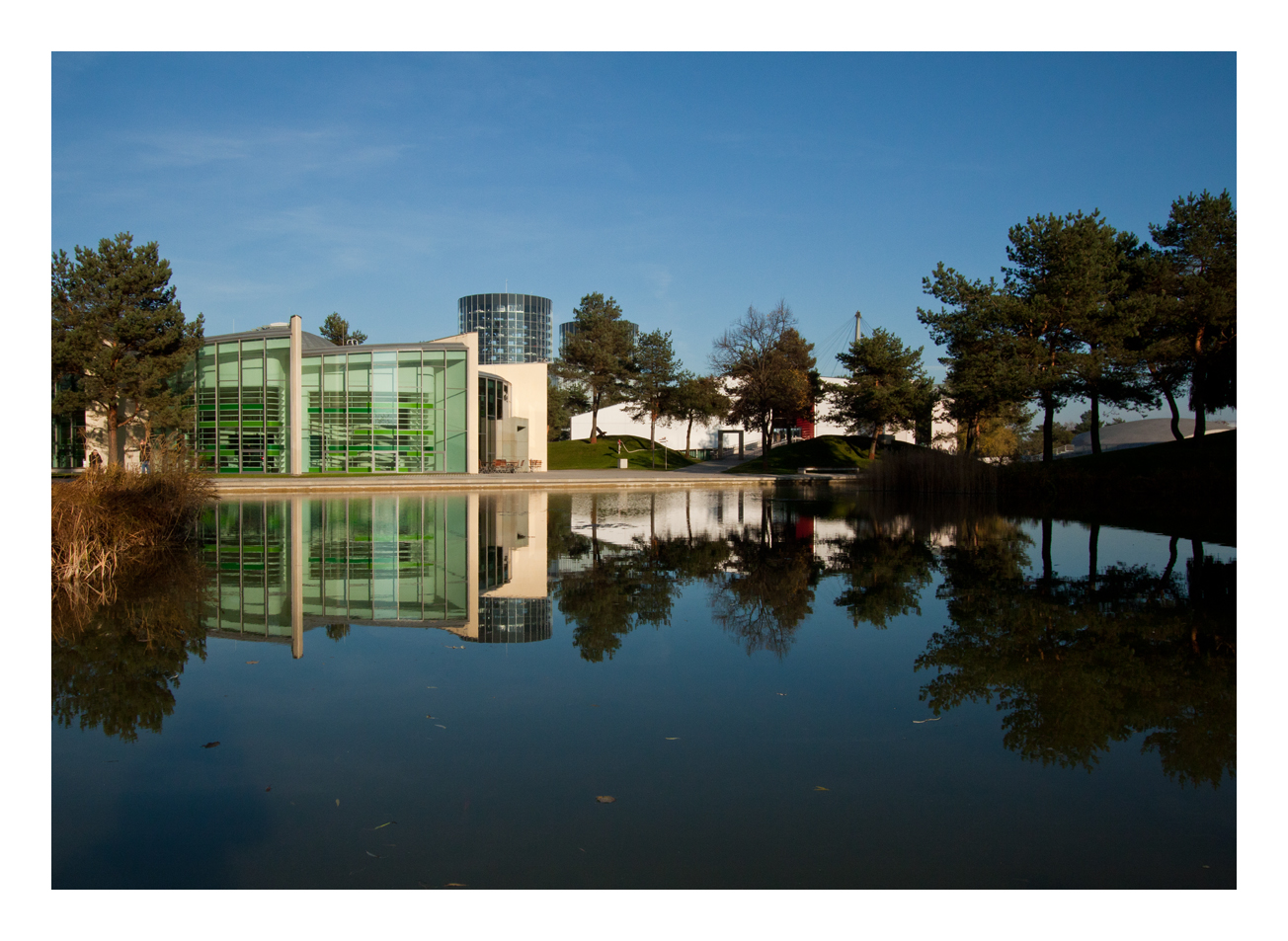 der Teich in der Autostadt