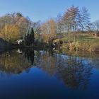 Der Teich in Sürßen , das links der Müglitz auf der Höhe der erste Ort ist und zu Dohna gehört