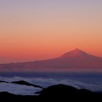 Der Teide am Abend - vom Garajonay aus gesehen