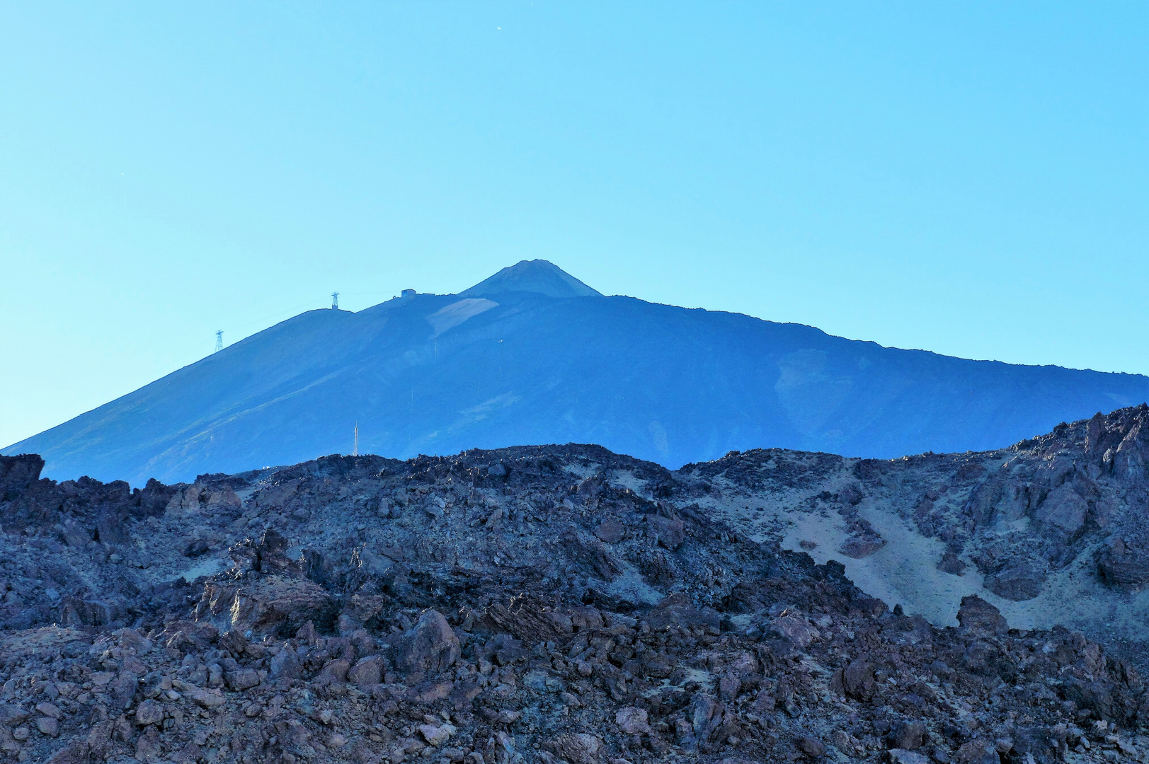 Der Teide in Blau