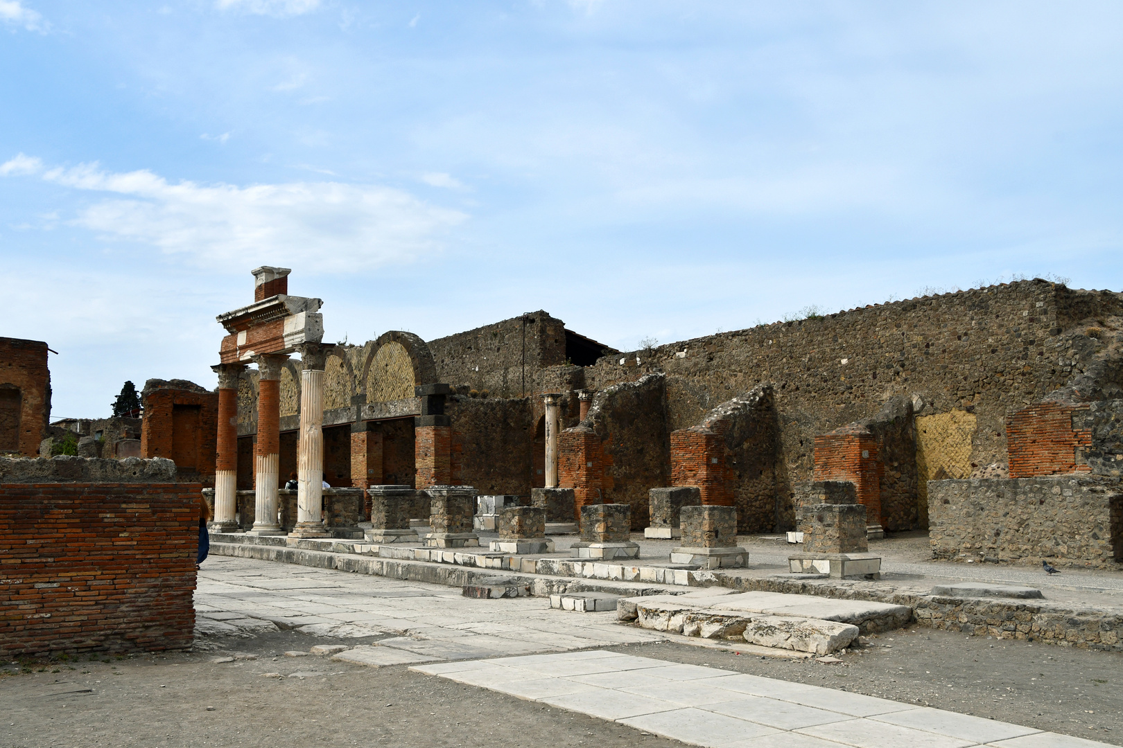 Der Tempel des Jupiter in Pompeji