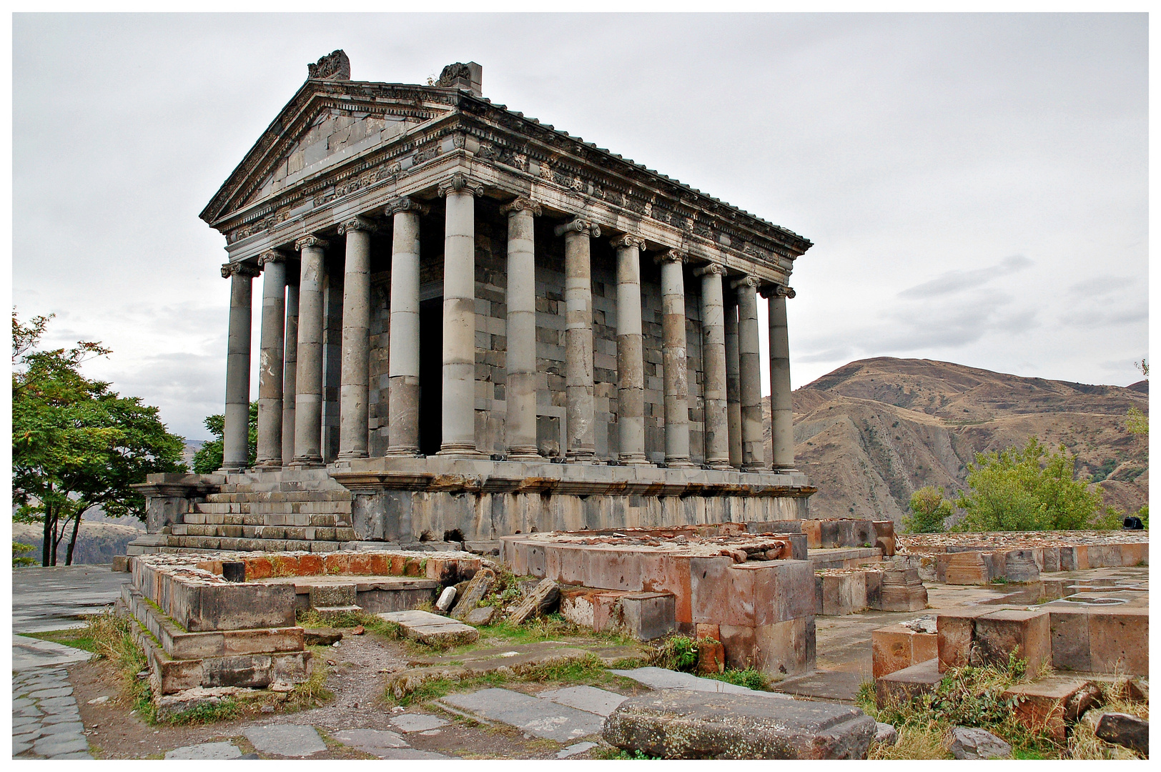 Der Tempel von Garni in Armenien