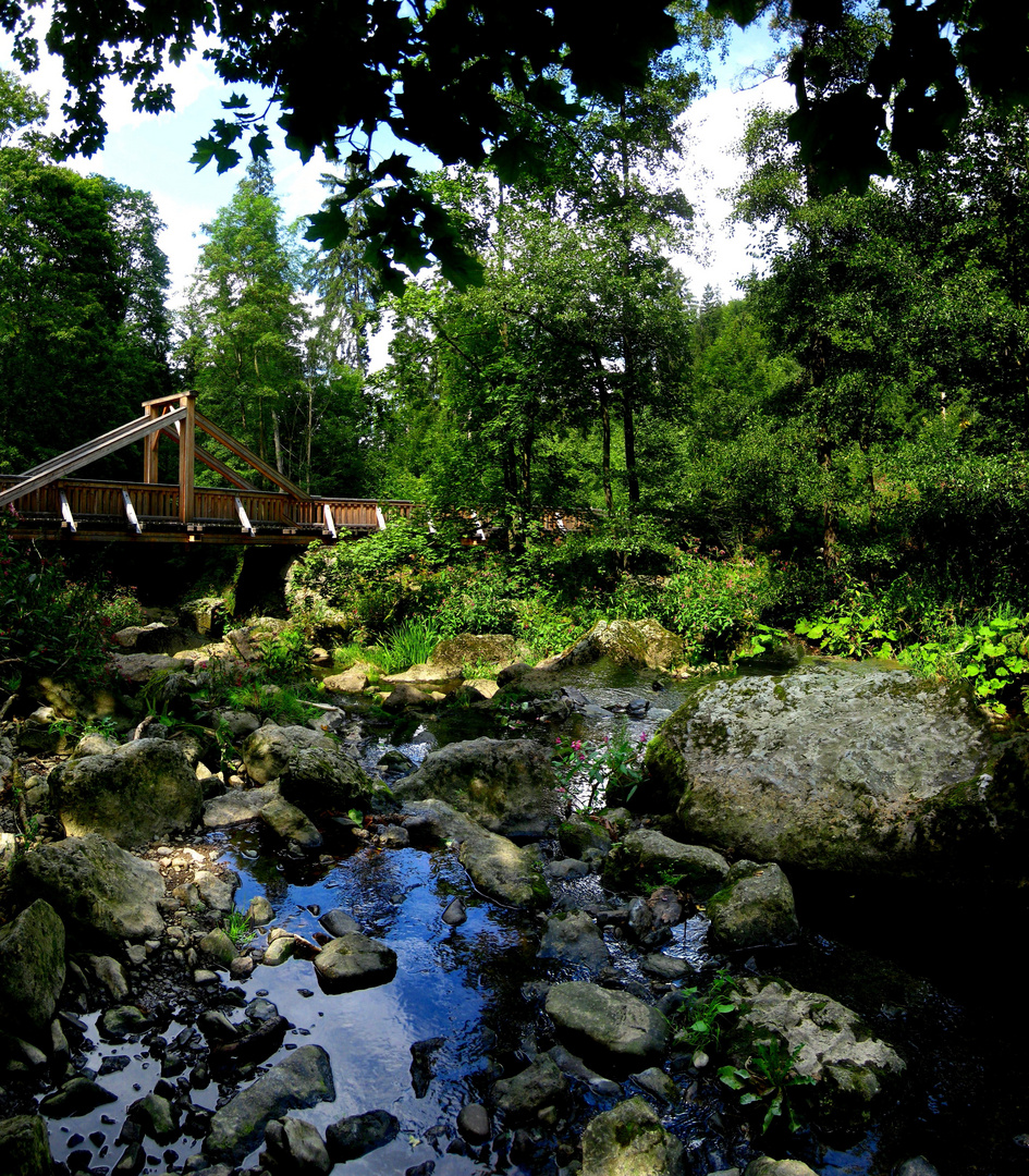 Der Teufelssteg im Höllental (Frankenwald)