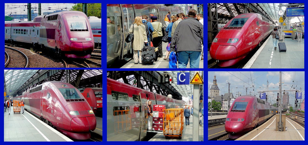 Der THALYS im Kölner Hauptbahnhof