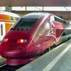 Der Thalys verläßt Düsseldorf