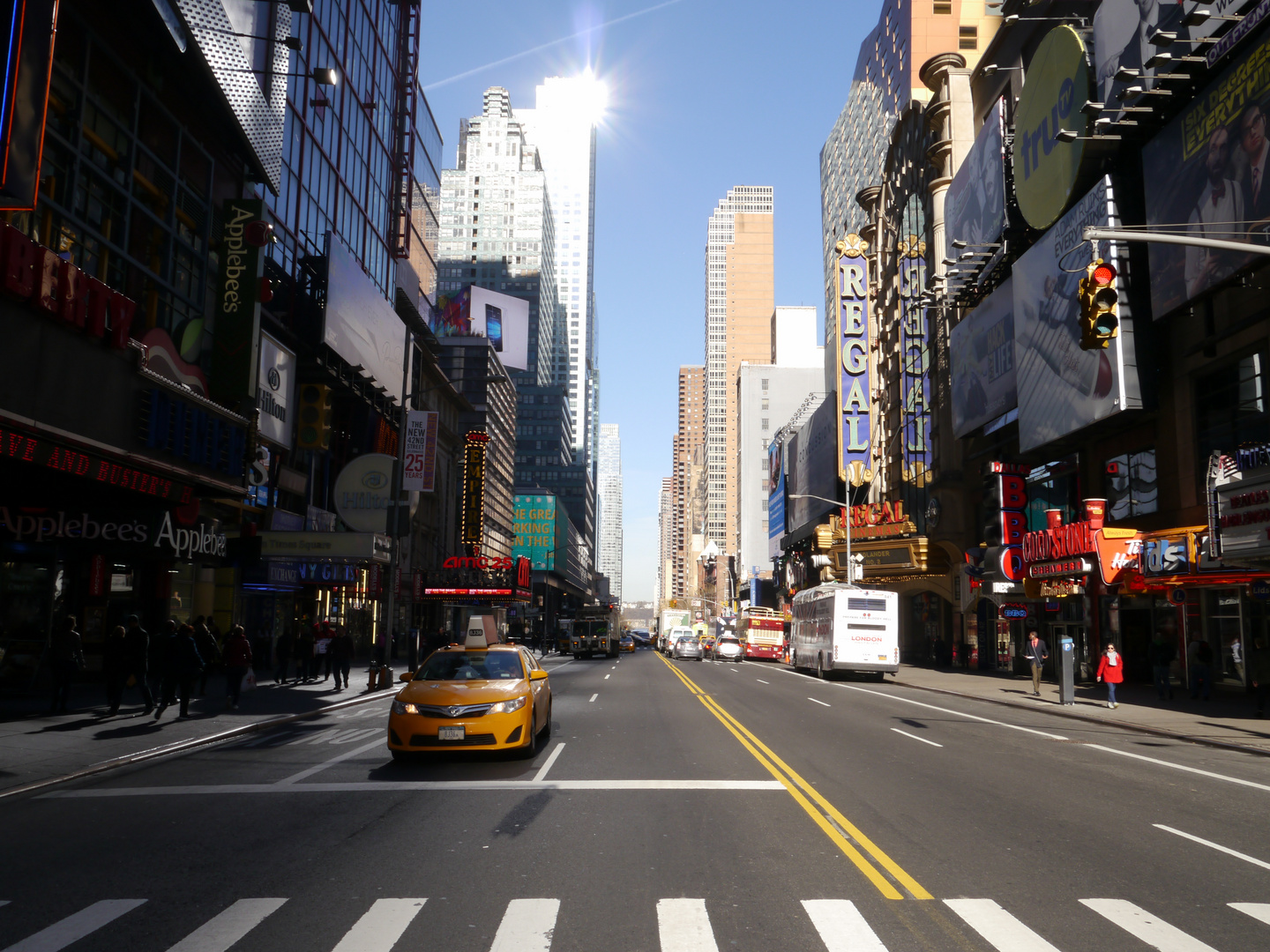 der TimesSquare am Morgen