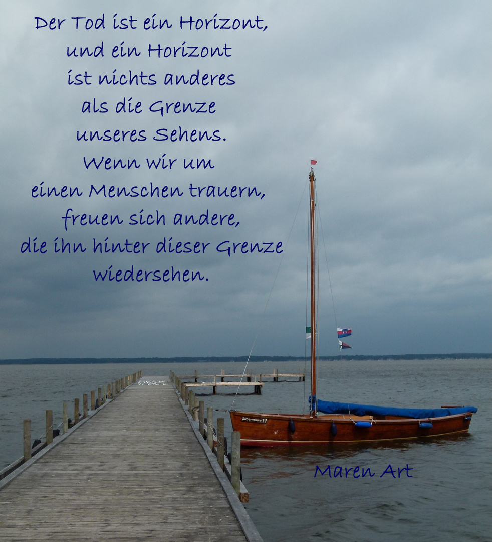 Der Tod ist ein Horizont....