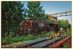 Der Torpedopfannenwagen vom Landschaftspark Duisburg