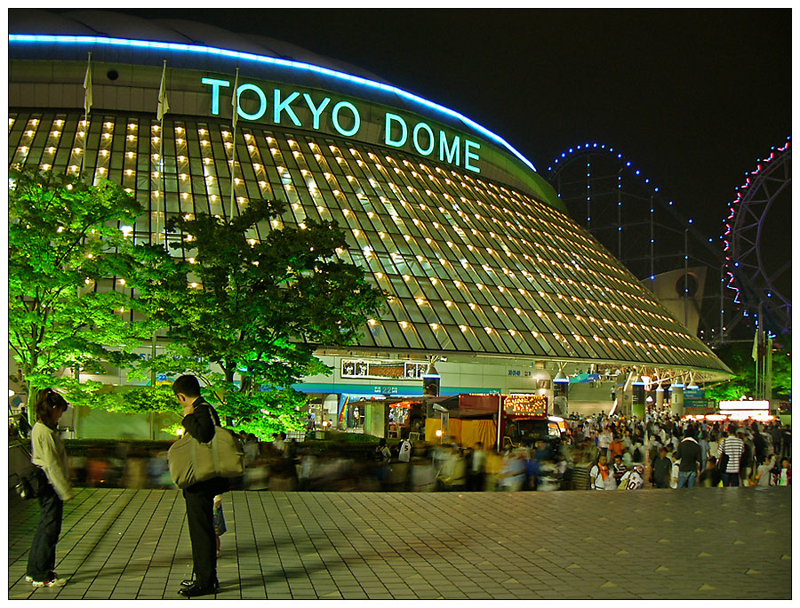 Der Toyko Dome nach dem Baseballspiel