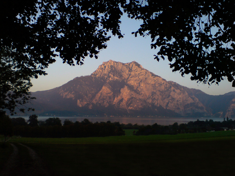 Der Traunstein am Abend!