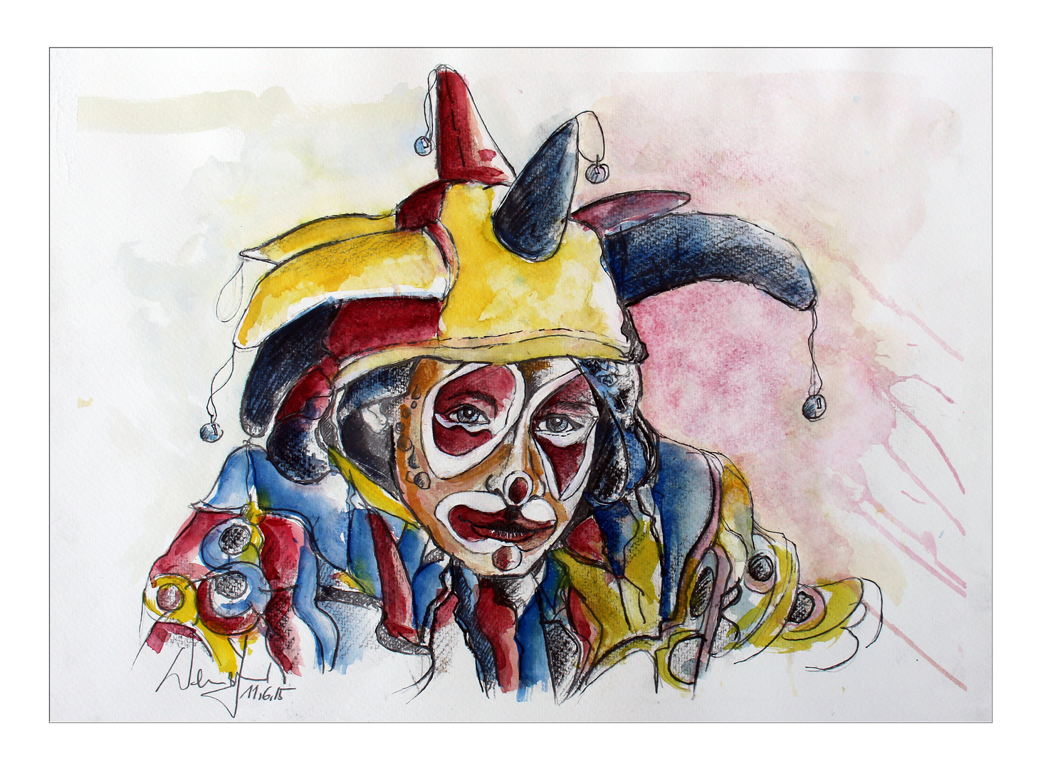 ...der traurige Clown Foto & Bild kunstfotografie & kultur, gemälde