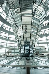 Der Trichter in der Reichstagskuppel