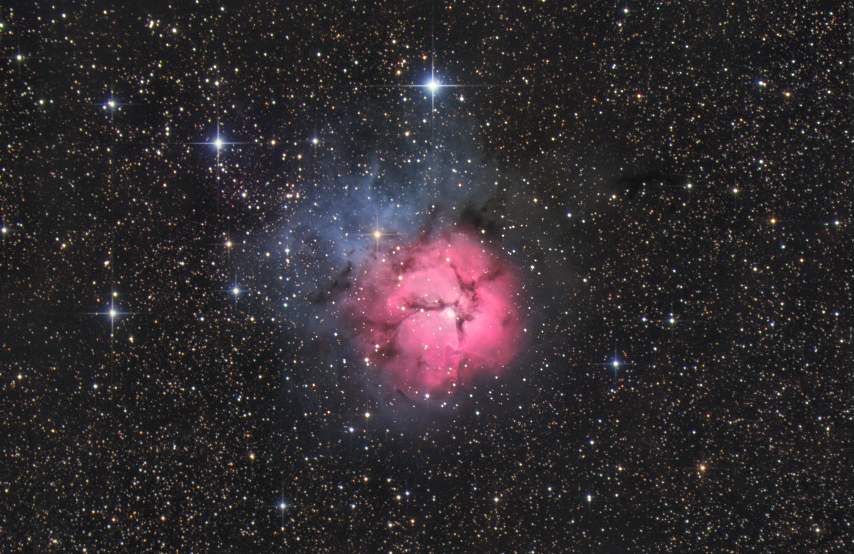 Der Trifid-Nebel im Sternbild Schütze