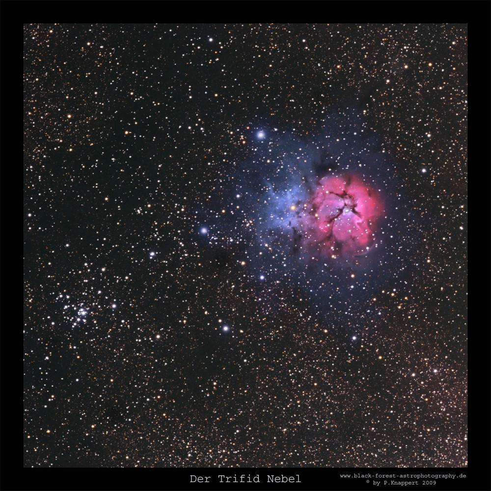 Der Trifid Nebel im Sternbild Schütze