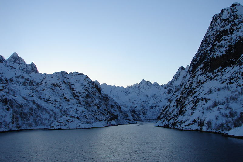 Der Trollfjord im Abendlicht