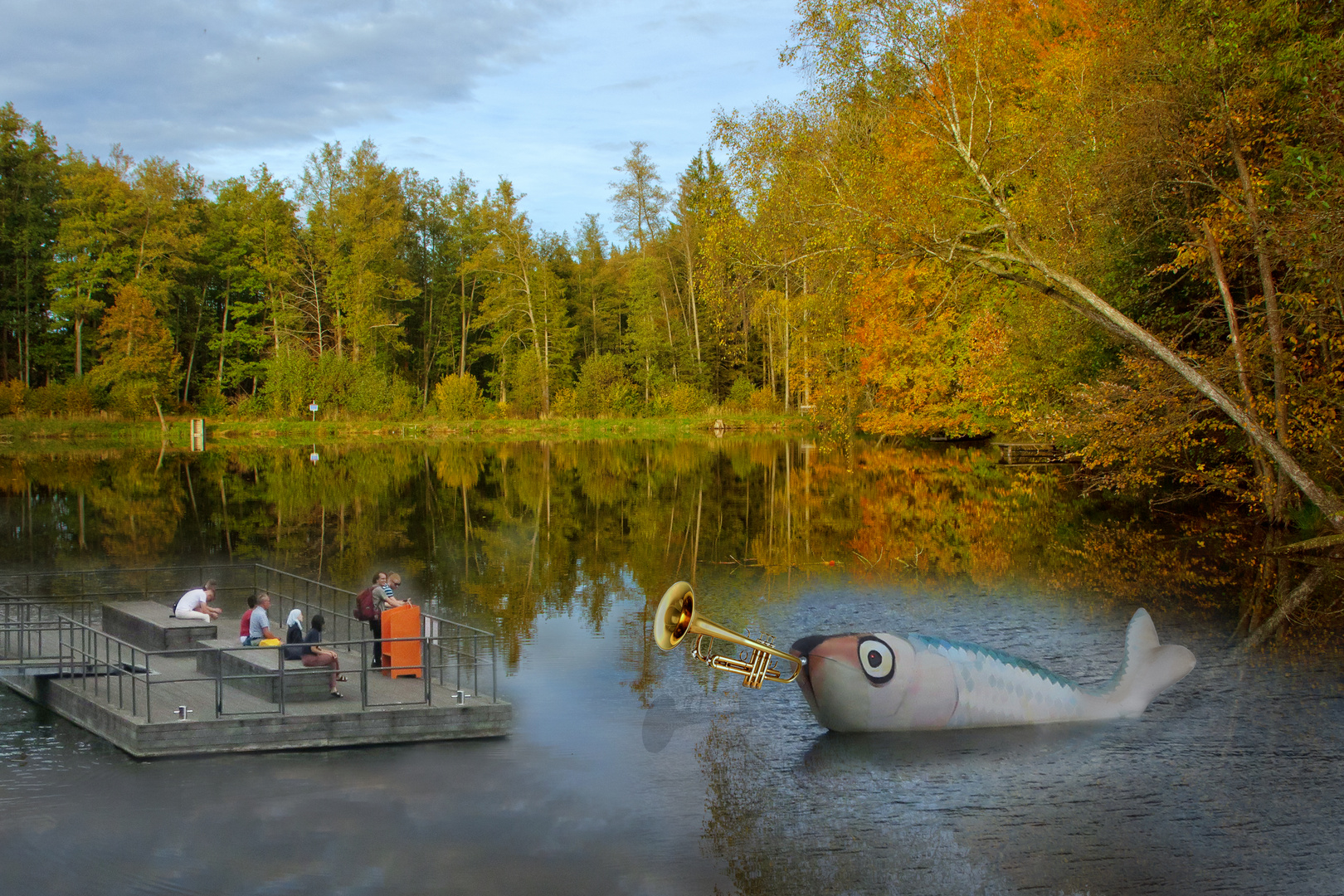 Der Trompeterfisch gab am Wochenende wieder ein Ständchen