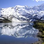 Der Trübsee mit Blick auf den Titlis