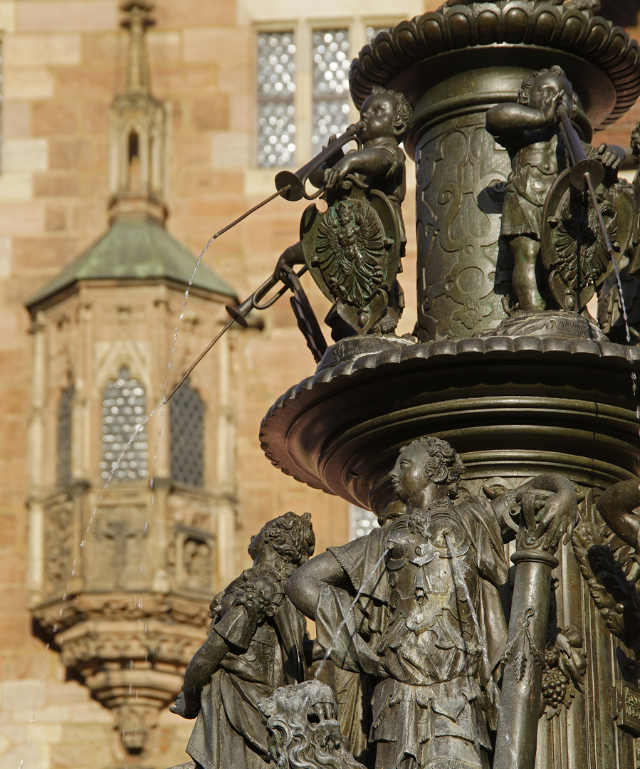 Der Tugendbrunnen in Nürnberg