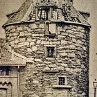 Der Turm an der Stadtmauer von Essen um 1860