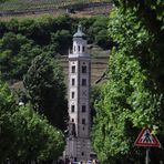 Der Turm der Basilika Madonna di Tirano