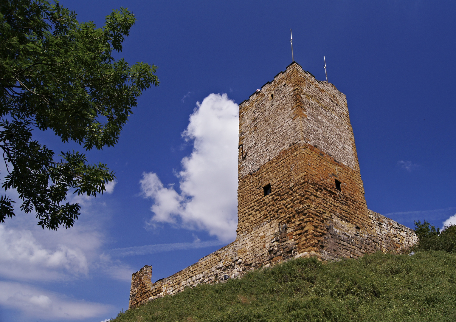 der Turm der Burg Gleichen