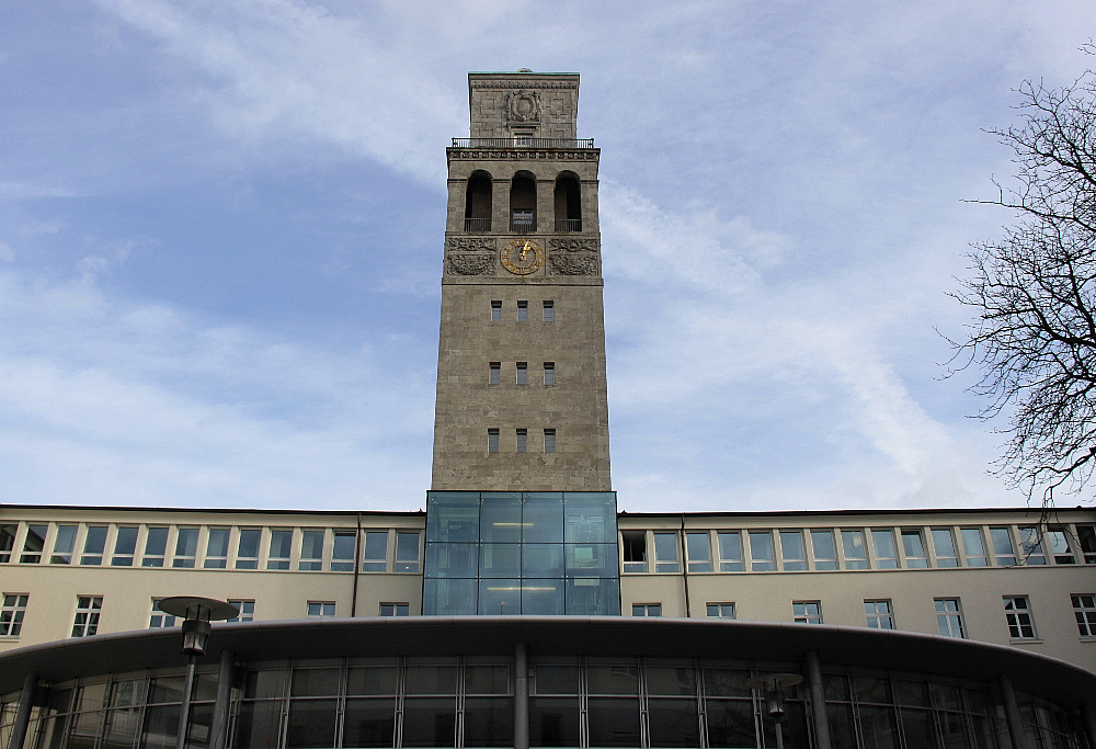 Der Turm des Gebäudes