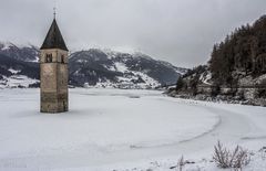 Der Turm im Stausee und das versunkene Altgraun