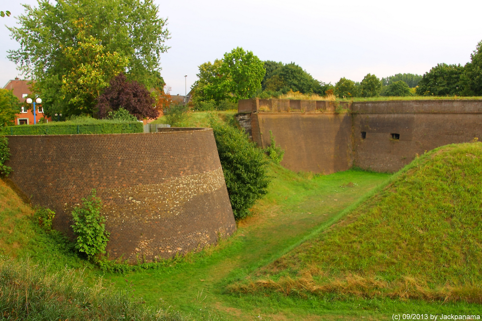 Der Übergang der Tenaille auf die Bastion in der Zitadelle in Wesel