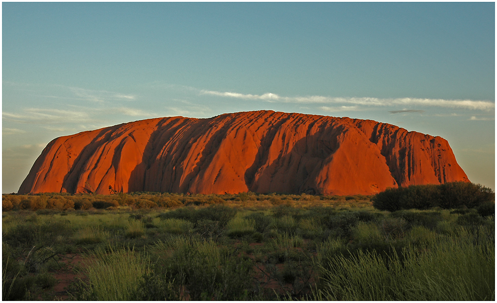 Der Uluru...