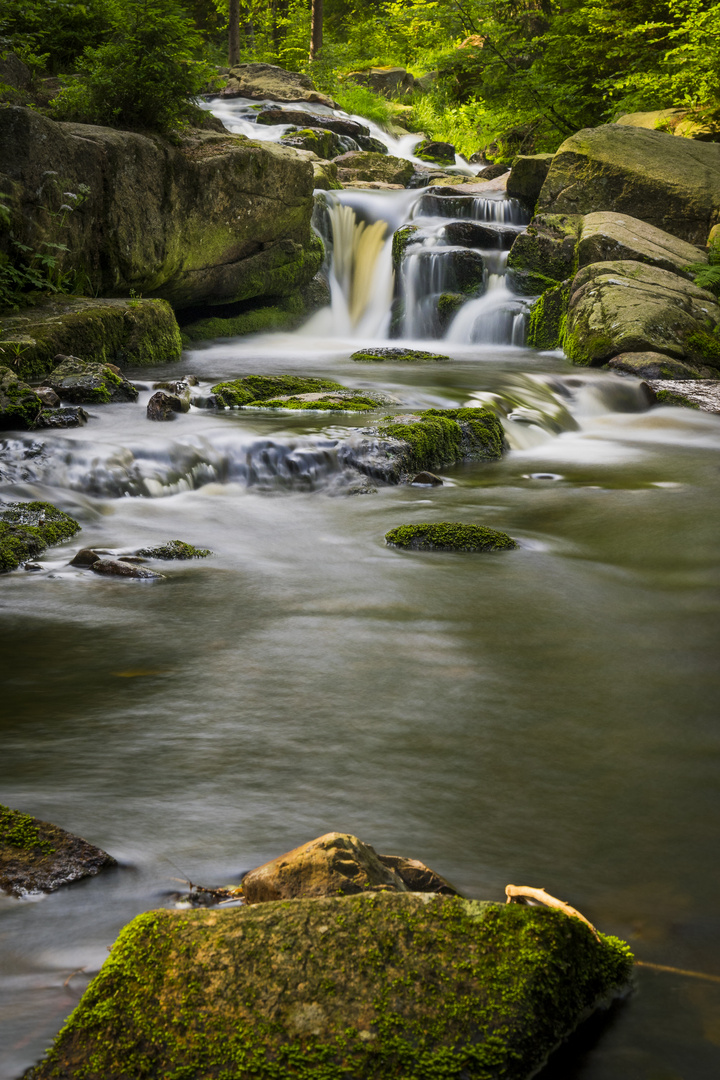 Der untere Bodewasserfall im Harz