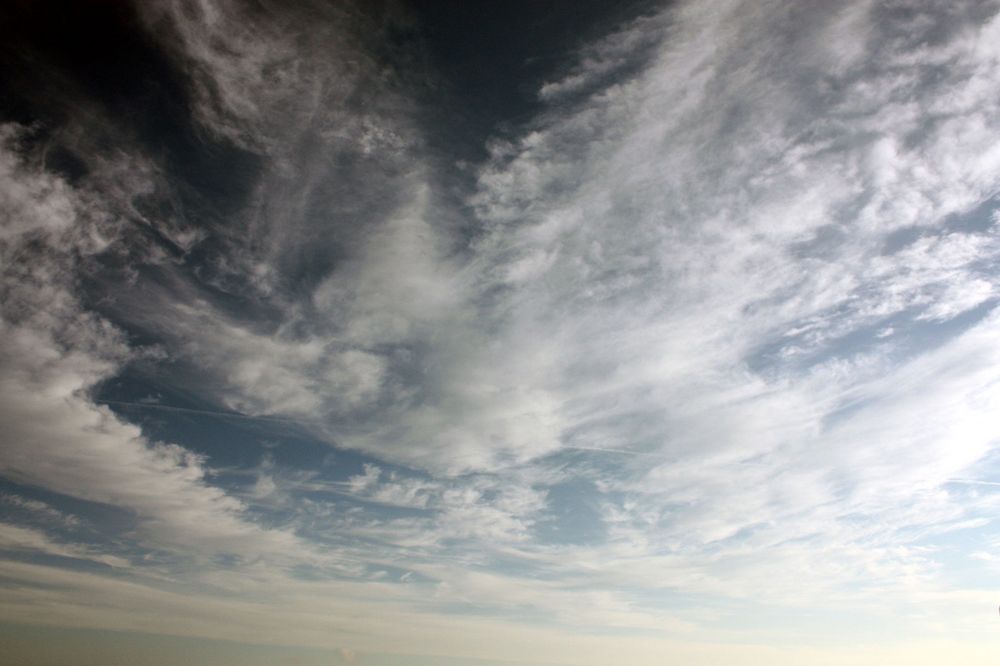 der Urlaub ging zur Neige und die Wolken kamen