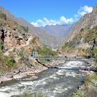 Der Urubamba-Fluss am Beginn des Inka-Trails in Peru