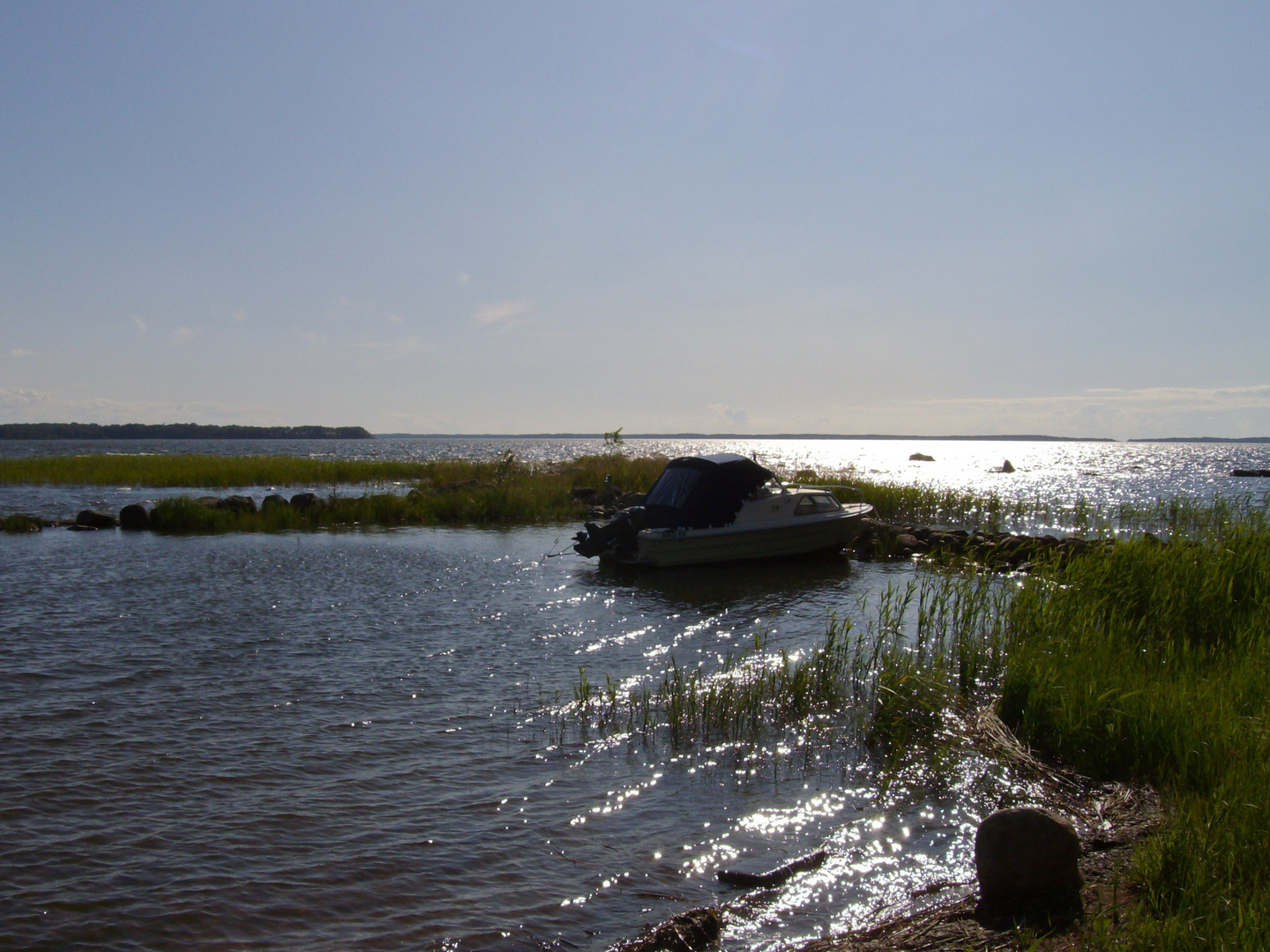 Der Vänern silbern zum Abend