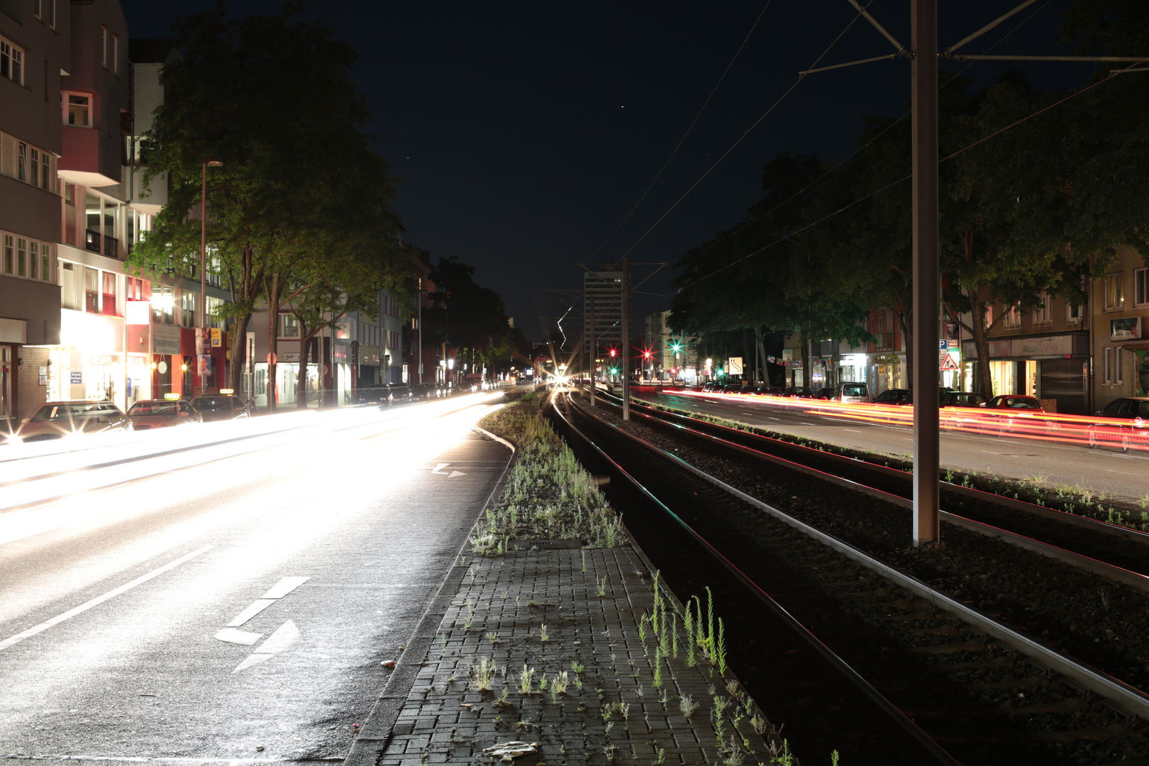 Der Vahrenwalder Platz ohne Laternen