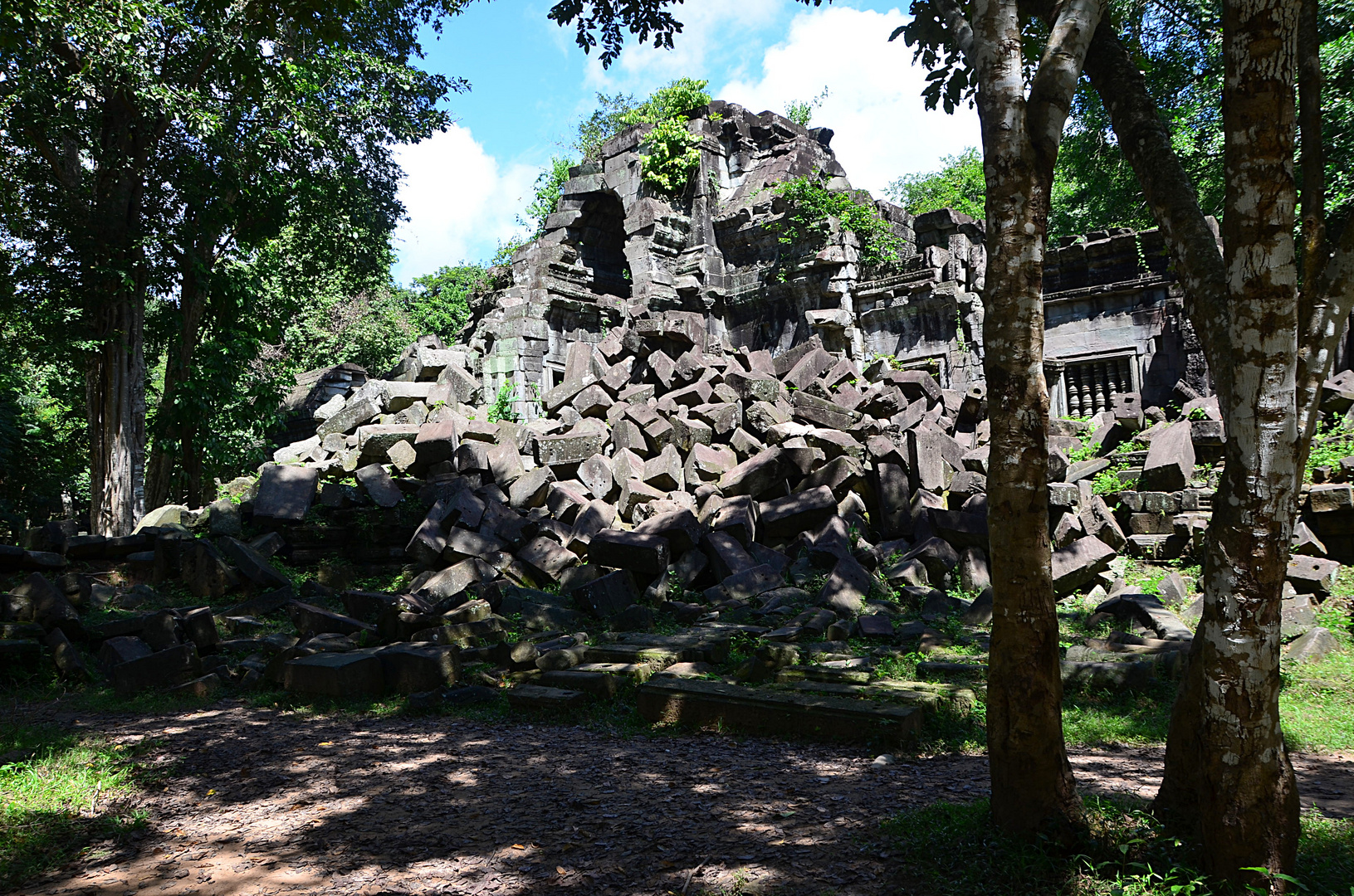 Der verfallene Tempel Beng Mealea. Siem Reap