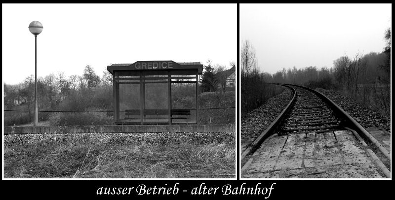 Der verlassene Bahnhof...