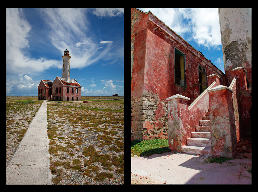 Der verlassene Leuchtturm auf klein Curacao