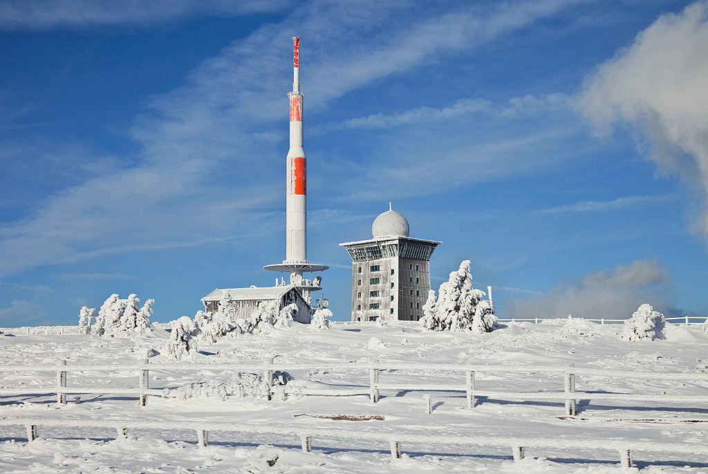 der verschneite Brocken