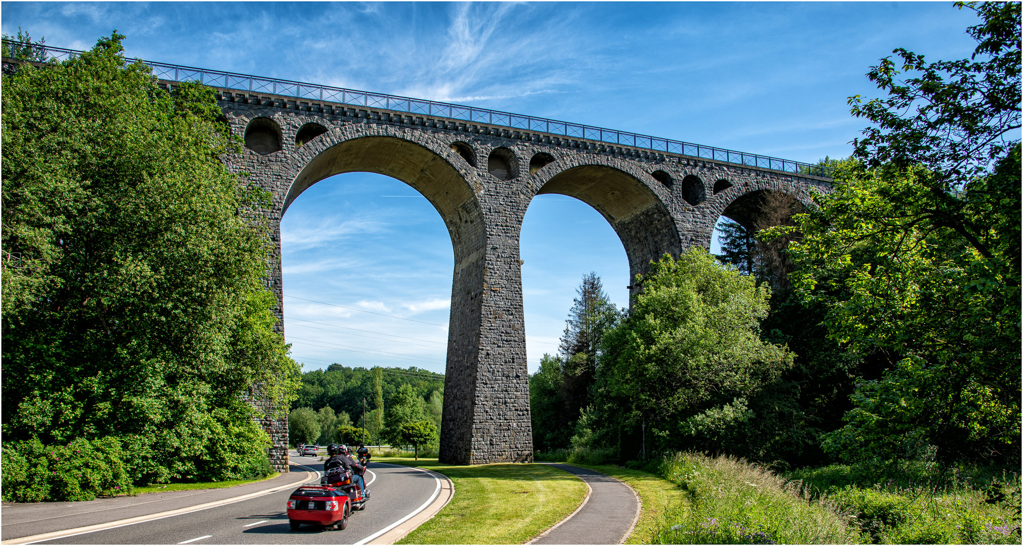 Der Viadukt von Bütgenbach (540 m NN)