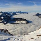 Der Vierwaldstättersee unter dem Nebeldeckel