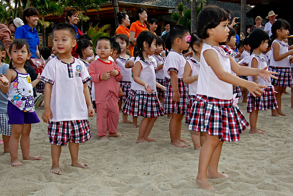 Der vietnamesische nachwuchs.