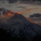 Der Villarica im Abendlicht