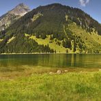 Der Vilsalpsee im Tannheimer-Tal................Panorama