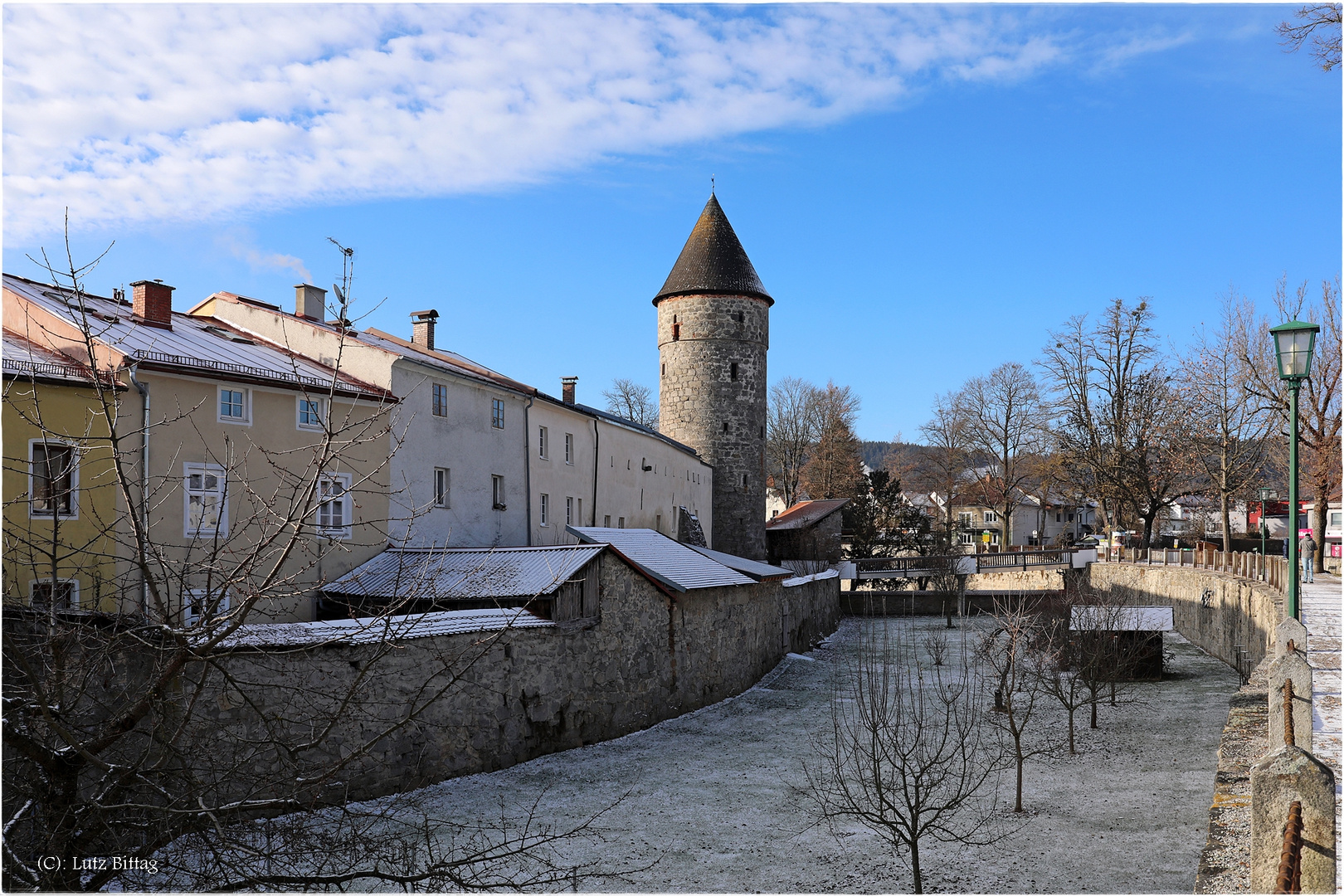 Der Vorgarten von Freistadts historischer Altstadt