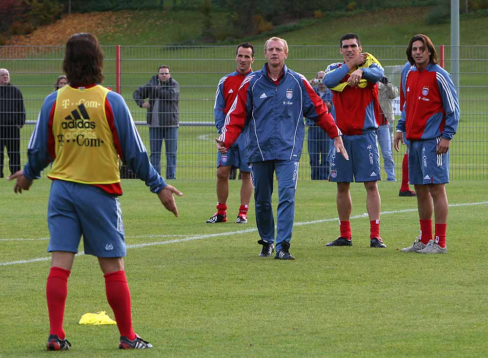 Der Votograf beim gestrigen FC Bayern Training