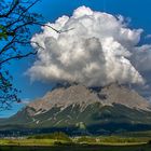 Der Vulkan in den Alpen.