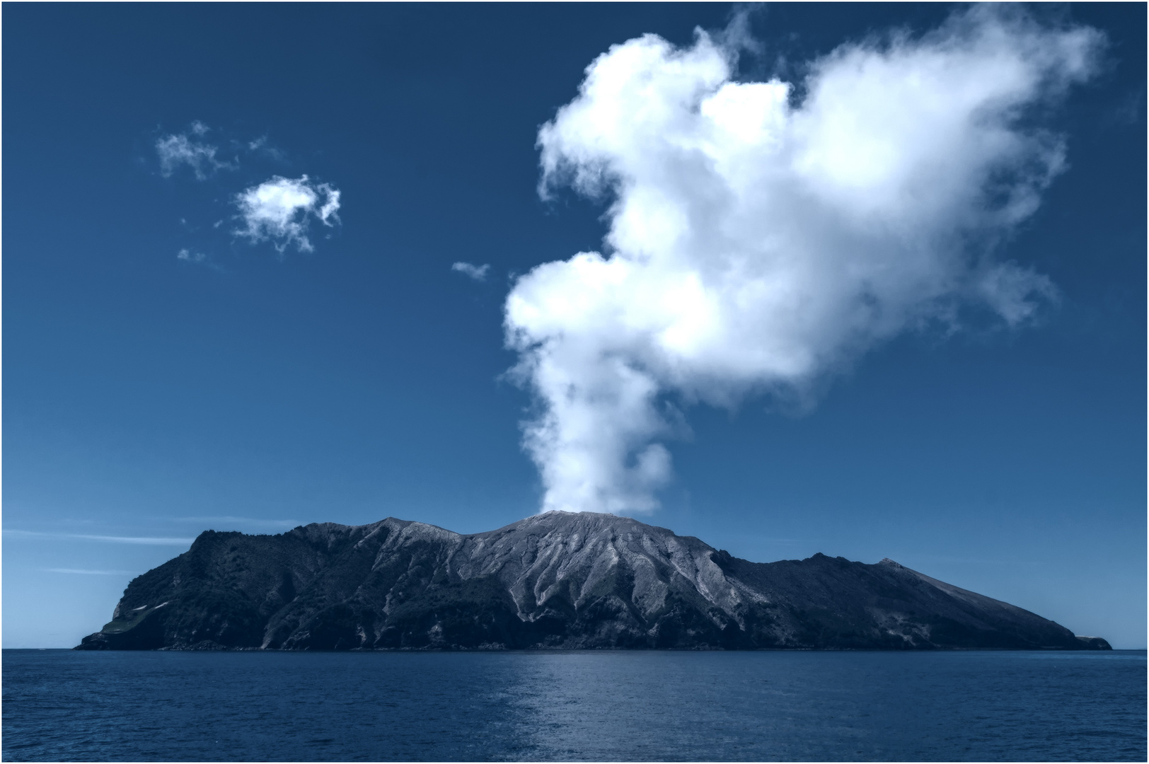 Der Vulkan Whakaari auf White Island