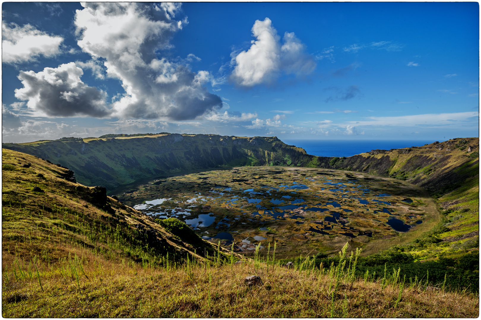 Der Vulkankrater Rano Kau